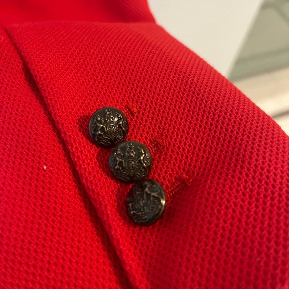 One button blazer - RED size Small - Picture 2 of 6